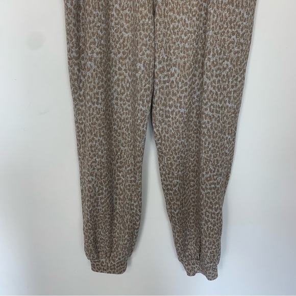 Beachlunchlounge Leopard Print Jogger Sweatpants Size Large - Picture 4 of 10